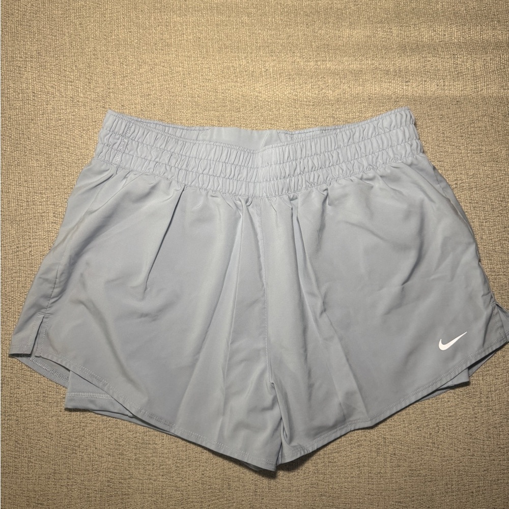 Nike One Women's Dri-FIT High-Waisted 3" 2-in-1 Shorts; Large
